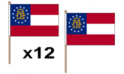 Georgia State New Hand Flags